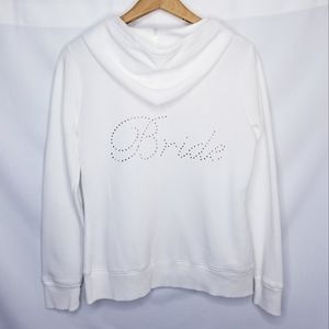 Gillian&O'Malley - Bride Rhinestone Zip Up Hoodie